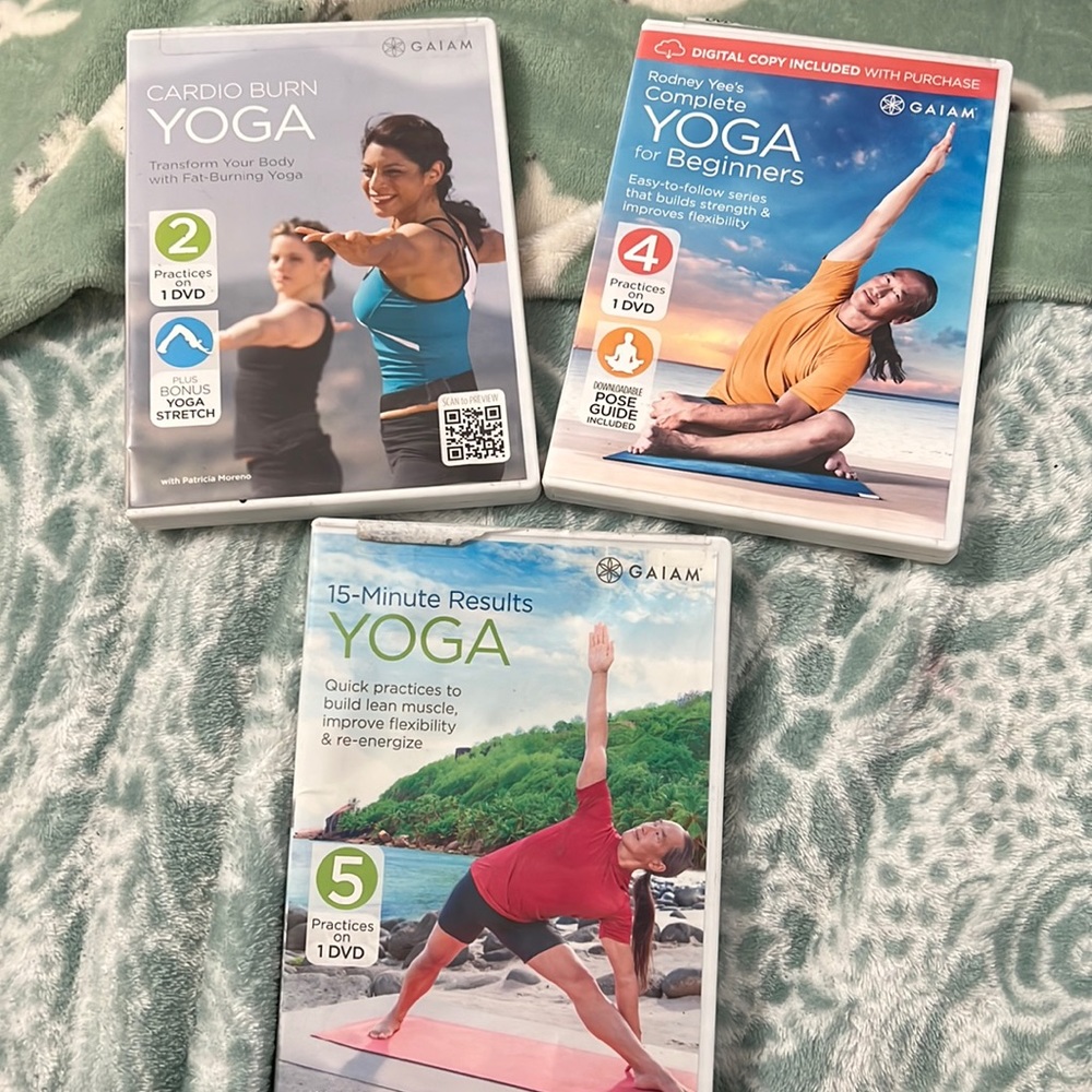 Gaiam Yoga 3 DVD’s